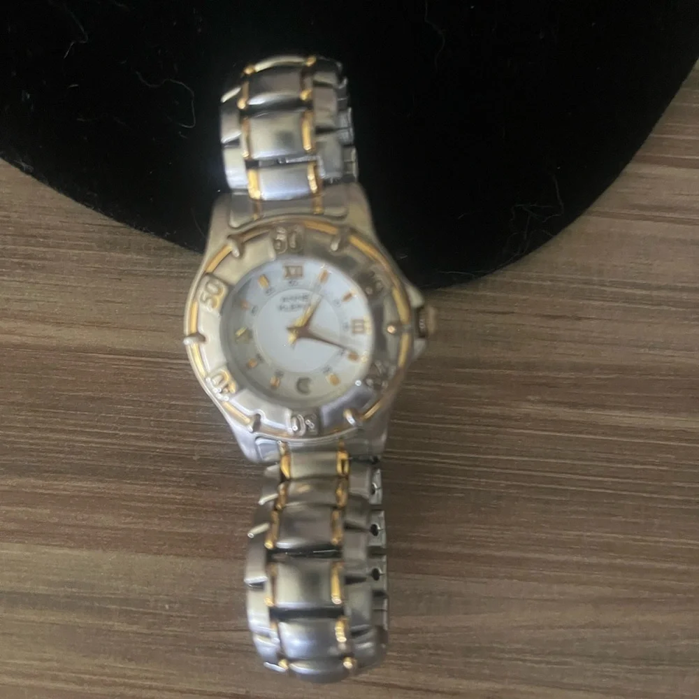 Anne Klein II 10/1562-3-5 Silver and Gold Two-Tone Watch - Picture 6 of 7